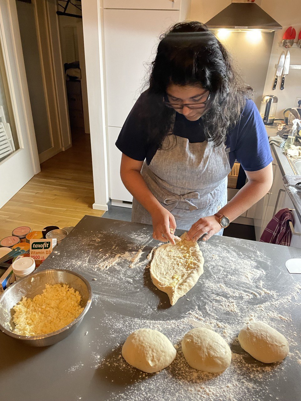 Me making khachapuri